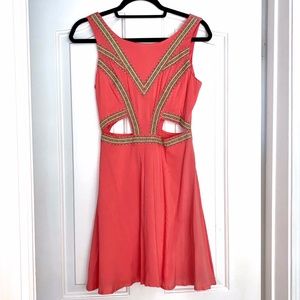 NWOT Marineblu pink cutout dress